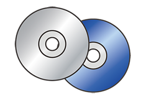 CD・DVDのイラスト
