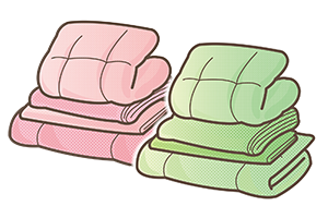 布団のイラスト